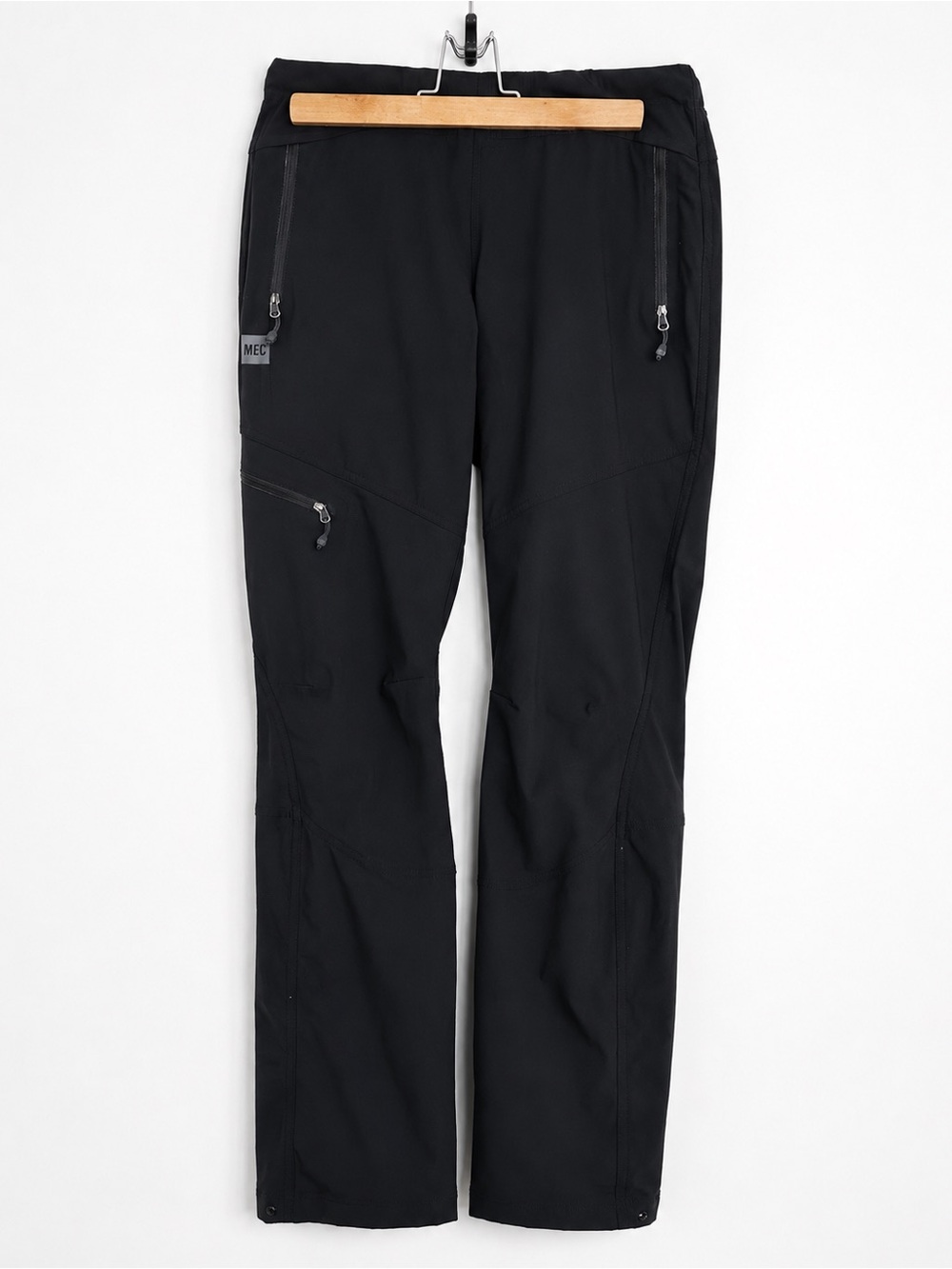 MEC Women’s Black Hiking Trail Pants Size 8 Lightweight Stretch